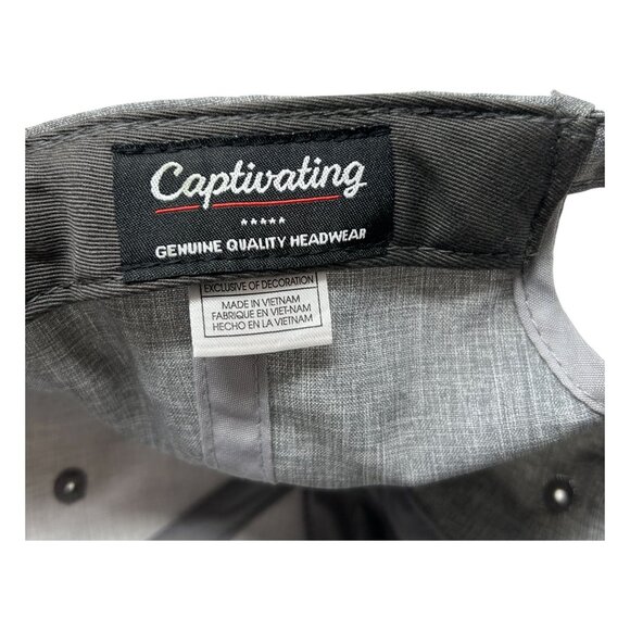 Captivating Wolf Pack N Nevada Adjustable Strapback Hat Gray Blue Embroidered - Picture 12 of 13